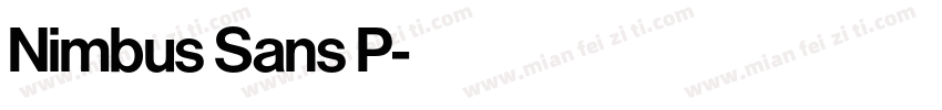 Nimbus Sans P字体转换